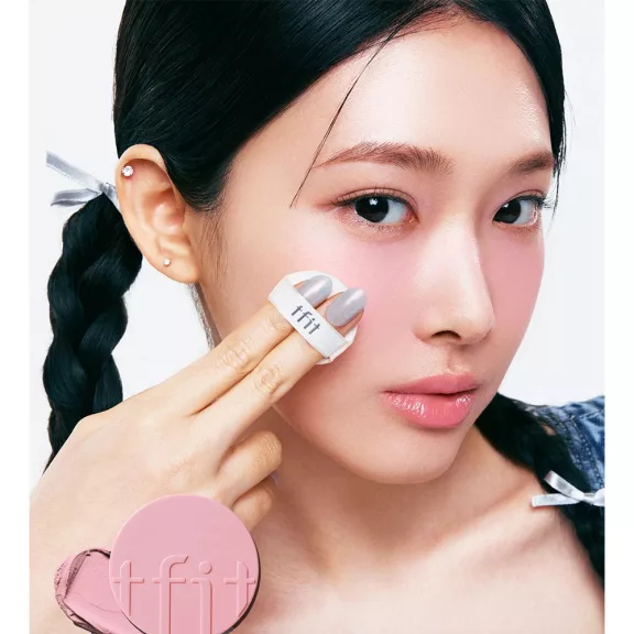 TFIT Fluffy Velvet Cushion Blush P01 Milky Pink