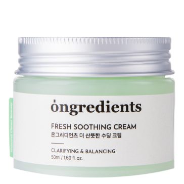   Ongredients Fresh Soothing Cream 50ml - Frissítő és Hidratáló Arckrém