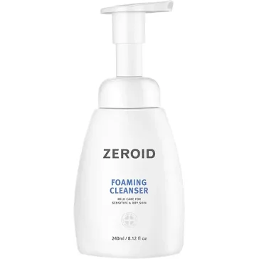   Zeroid Foaming Cleanser 240ml - Universal Face and Body Cleansing Foam