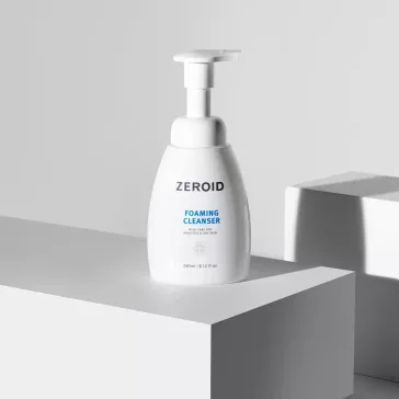   Zeroid Foaming Cleanser 240ml - Universal Face and Body Cleansing Foam
