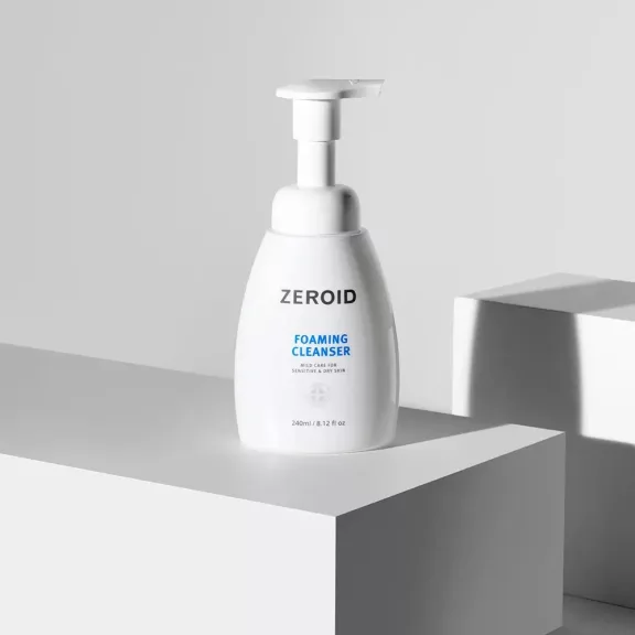 Zeroid Foaming Cleanser 240ml - Universal Face and Body Cleansing Foam