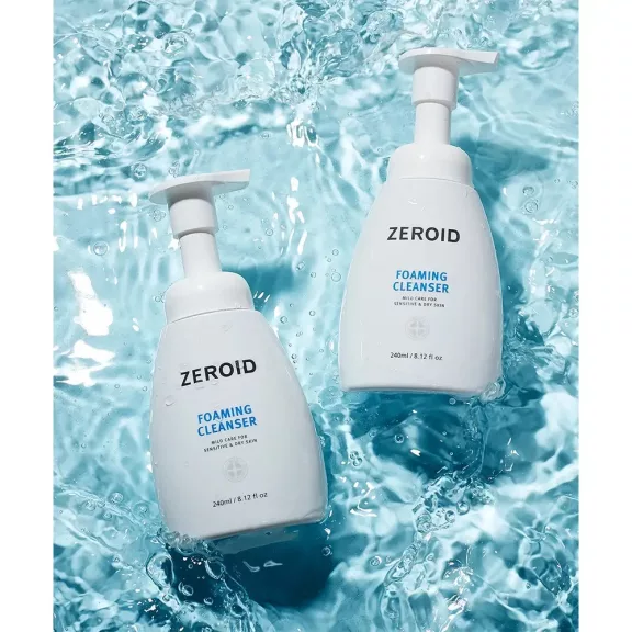 Zeroid Foaming Cleanser 240ml - Universal Face and Body Cleansing Foam