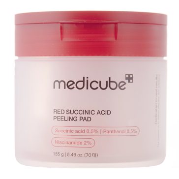   Medicube Red Succinic Acid Peeling Pad 70 db - Hámlasztó Arckorong
