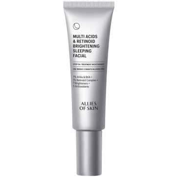   Allies of Skin Multi Acids & Retinoid Brightening Sleeping Facial - Ragyogó Bőr Éjszakai Krém