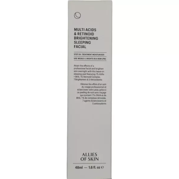 Allies of Skin Multi Acids & Retinoid Brightening Sleeping Facial - Brightening Night Cream