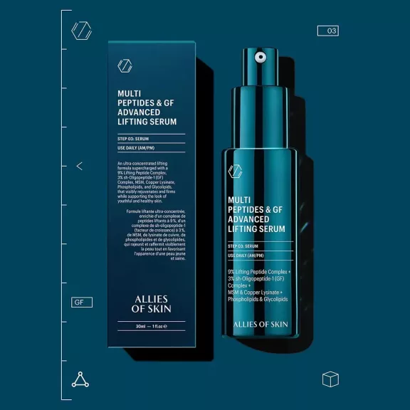 Allies of Skin Multi Peptides & GF Advanced Lifting Serum 30ml - Firming Face Serum