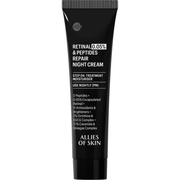   Allies of Skin Retinal 0.1% & Peptides Advanced Repair Night Cream - Éjszakai Krém
