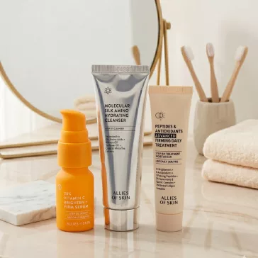   Allies of Skin Daily Firming Trio Anti-Aging Skincare Kit - Premium Skincare