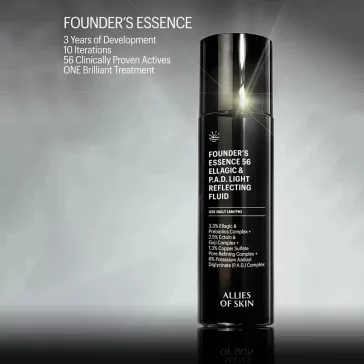   Allies of Skin Founder's Essence 56 Ellagic & P.A.D. Light Reflecting Fluid - For Radiant Skin